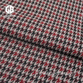 Polyester Houndstooth Jacquard Fabric With Elastane